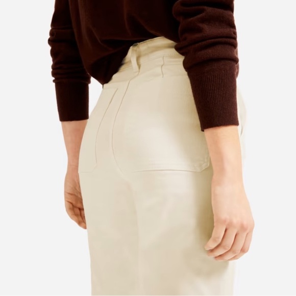 NWT EVERLANE The Straight-Leg Crop Pant in Stone, Size 0, 00 - Picture 3 of 11